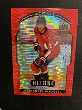 20-21 UD Allure Hockey Rookie Red Rainbow Parallel 86 Alexander Alexeyev