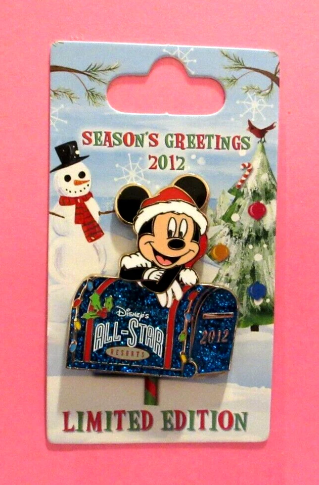 WDW 2012 SEASON'S GREETINGS MICKEY ALL - STAR RESORT XMAS PIN - LE 750 - PP93410 - Image 2 of 4