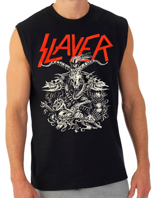 SLAYER WARRIOR Thrash Metal Band Men's Muscle Shirt (Multiple Variations)