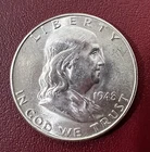 1948 D  FRANKLIN HALF DOLLAR - HIGH GRADE UNC COIN