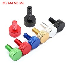 M3 M4 M5 M6 Knurled Thumb Screws Aluminum DIY Computer case Hand Grip Knob Bolts