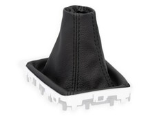 SCHALTMANSCHETTE F&Uuml;R CITROEN DS5 2011-2018 SCHALTSACK SCHWARZ NATURLEDER