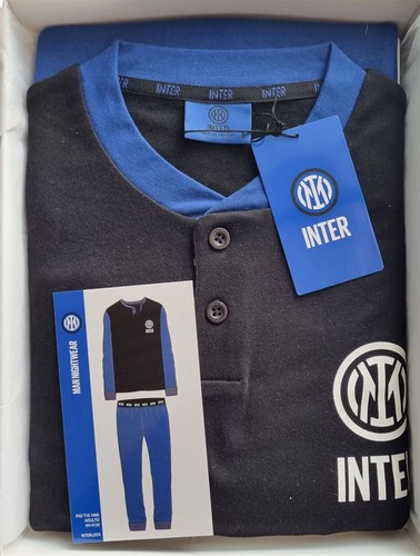 PIGIAMA UOMO TERMO COTONE SERAFINO SQUADRA INTER POLSINI ART. IT101060 - Picture 4 of 4