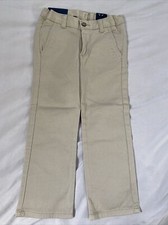 Chaps Boys Approved School Wear Size 4 Regular Beige Pants