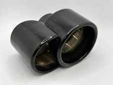 For 01-05 PORSCHE 911 996 TURBO - TECHART - EXHAUST LEFT TAIL PIPE BLACK GLOSSY