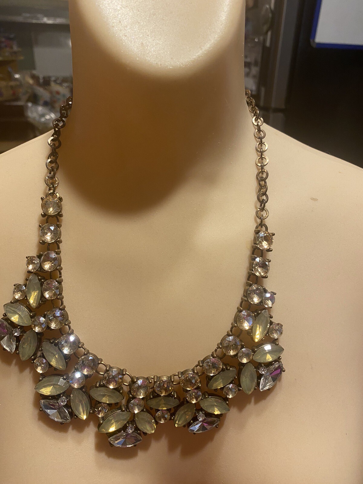 Aldo Statement  Necklace ~ Rhinestone - image 1