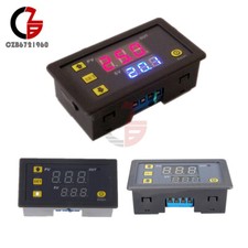 DC 12V AC 110V-220V LED Dual Display Cycle Timing Delay Relay Module 0-999 Hours