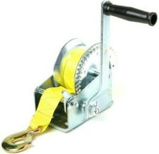 2000 lbs Hand Winch Heavy Duty Nylon Strap Cr...