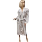 NWT$98 Spa Essentials by Sleep Sense Long White Wrap Robe X-LARGE Turkish Cotton