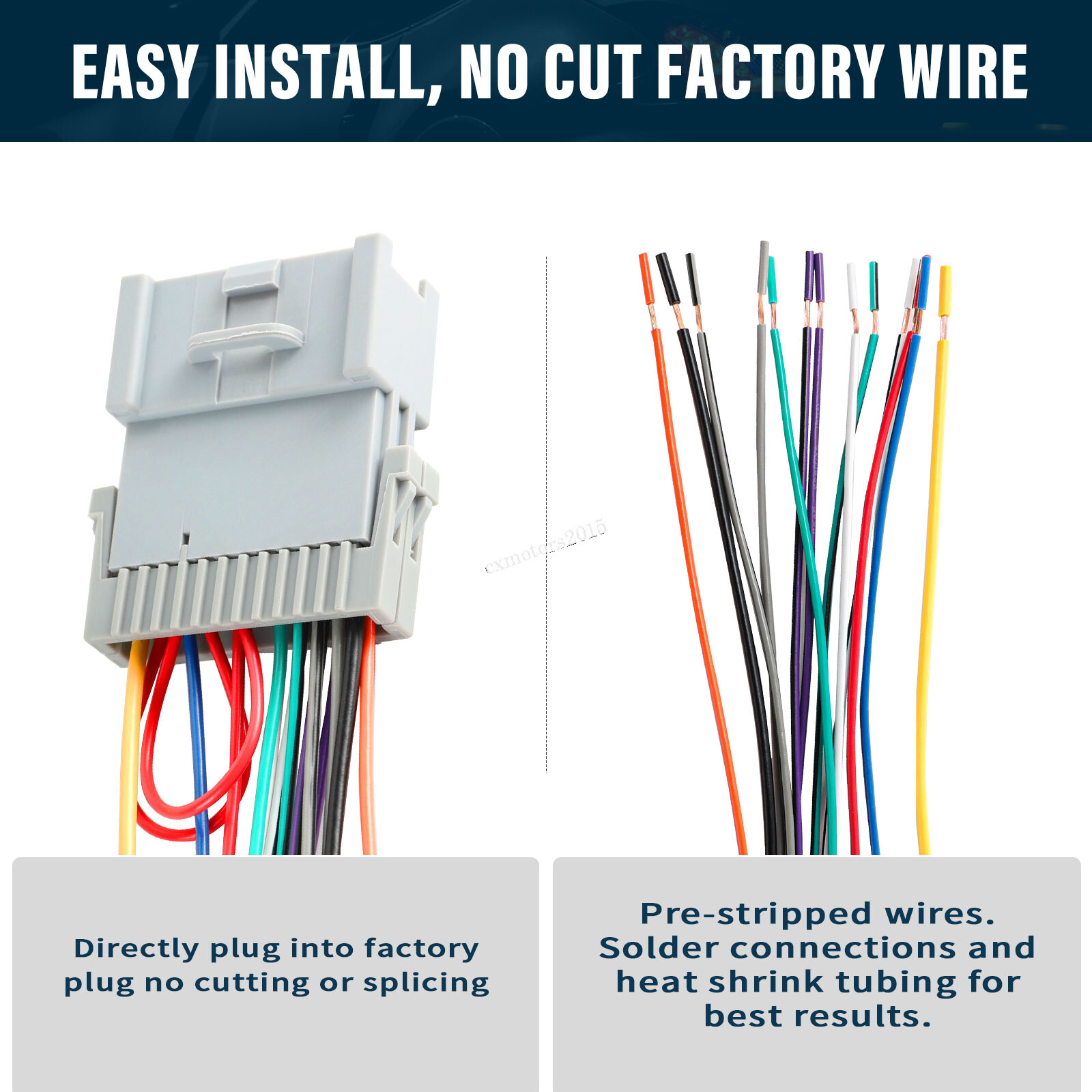 Car Radio Wiring Harness Stereo Wire Connector for Select Saturn Ion 20002003 eBay