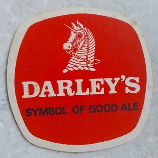 WM Darley Thorne South Yorks. 1977 Darley's Symbol Of Good Ale Vintage Beer Mat