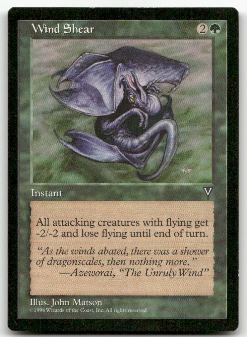 Wind Shear (LP) Visions VIS Magic MTG