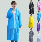 Cape de pluie à capuche adulte imperméable de vélo tissu EVA randonnée équi