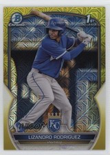 2023 Bowman Mega Box Yellow Mojo Refractor 38/75 Lizandro Rodriguez #BCP-47 tj1