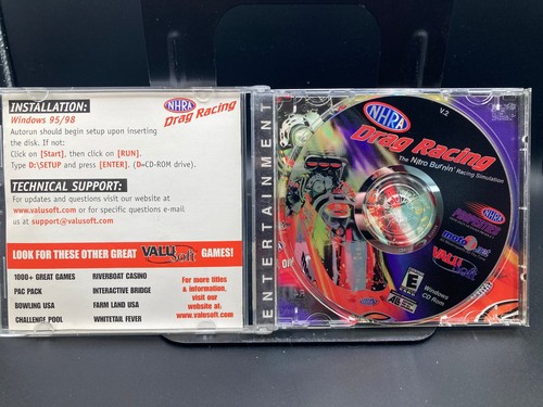 NHRA Drag Racing Windows 95/98 PC Game CD-ROM Racing Simulation - Picture 3 of 3