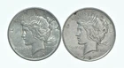 1922 & 1922 Peace Silver Dollar $1 Bullion Collection Lot *188