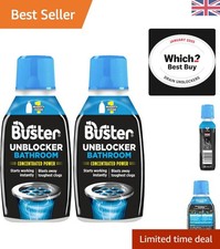 Pack of 2 - 300ml Drain Cleaner for Hair, Sludge & Soap Scum - Made in UK