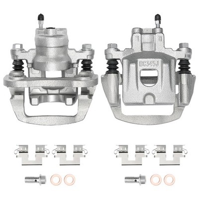 Brake Calipers with Bracket Set of 2 For Toyota Highlander 2004-2007 2.4L 3.3L