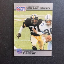 1990 Pro Set Super Bowl XXV Silver Anniversary - Donnie Shell #113