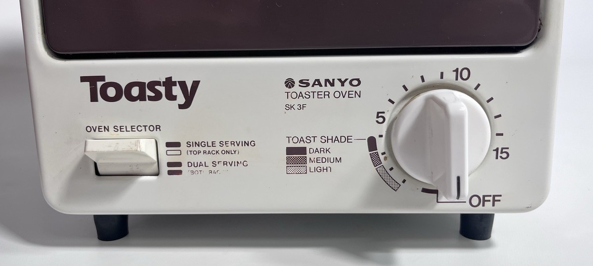 Tested Working Vintage Sanyo Model SK3F Toastie Toasty Toaster