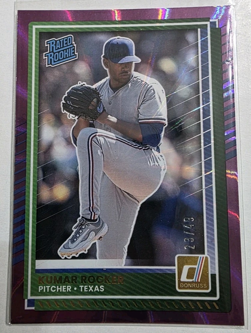 2025 Panini Donruss Purple Prizm Kumar Rocker /49 (RC)