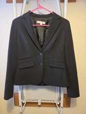 New York Company Black Stretch Blazer Jacket Women s Size 4 Career