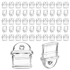 50 Pcs White Silicone Type C Charging Port Dust Plugs Anti Dust Cover Set