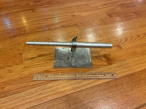 VINTAGE RING MANDREL ON PEDESTAL -RING SIZER TOOL -STAMPED "VIGOR TAIWAN CA-900"