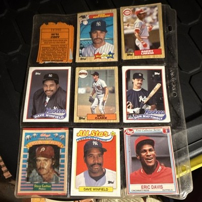 Topps Kellogg's Post Sports Trading Card Lot 9 MLB Dave Winfield Don Mattingly
