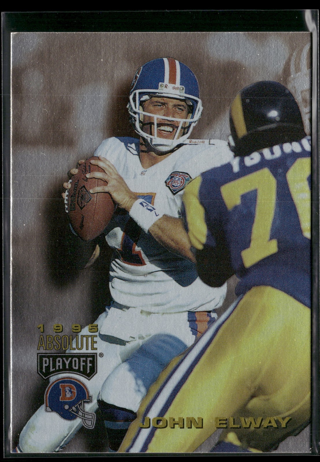John Elway #1 Football Cards 1995 Playoff Absolute trading card — raw and PSA graded price guide