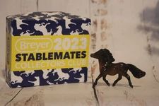 Breyer Glossy Bay Virkie- 2023 Stablemates Club Gambler's Choice Model Horse