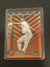 2025 Topps Update Series Camilo Doval #US328 Holiday Orange & Black Foil GIANTS