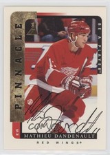 1996-97 Pinnacle Be A Player Auto Mathieu Dandenault #95 Auto 1j8