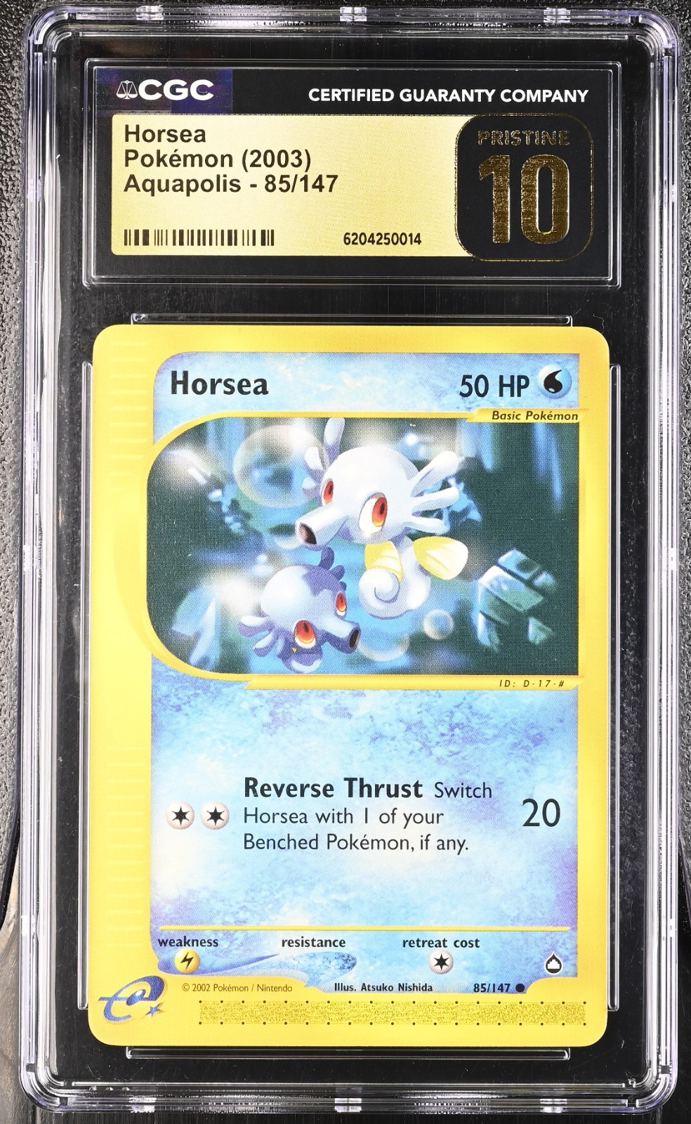 Pokemon Horsea 85/147 Aquapolis - CGC 10 PRISTINE