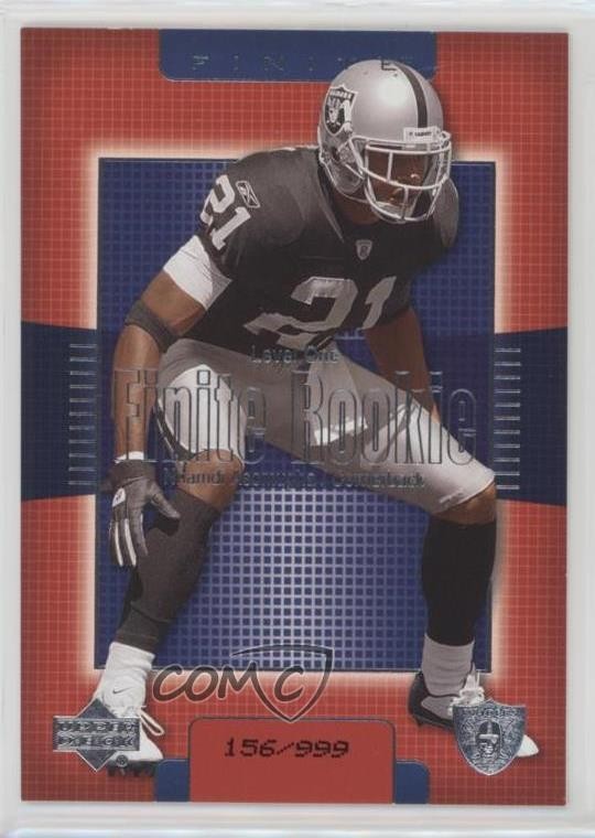 Nnamdi Asomugha Upper Deck Finite #224 Base