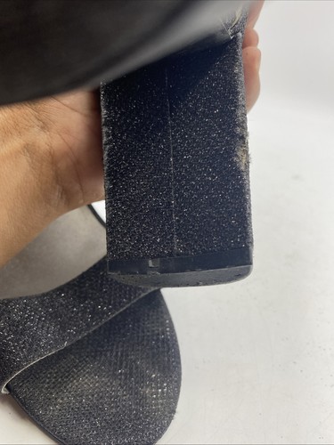 G By Guess Women’s Shantel Size 10 M Black Ankle Strap Heels Sandals - Picture 12 of 14