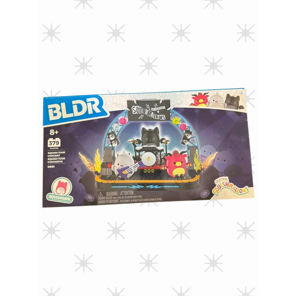 Squishmallows Bldr Squishbrik Gira de Conciertos Set 379 Piezas Bloques de Construcción Nuevo Foto 2 de 4