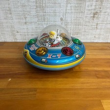  Antique Vintage Masudaya Tin Toy SPASE SHIP Space Saucer X-7