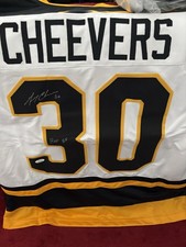 Gerry Cheevers Autographed HOF Bruins XL Signed Jersey with JSA Certification