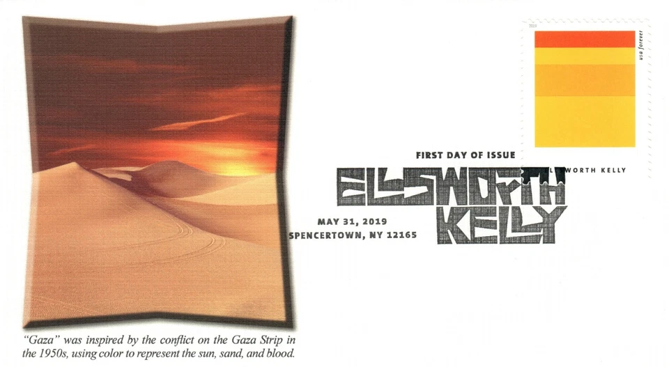 2019 First day Cover #5382-91 Ellsworth Kelly Set of 10 - Image 3 of 4