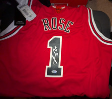 Derrick Rose Signed Authentic Swingman Chicago Bulls Jersey XL PSA