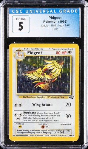 Pidgeot (Unlimited) graded CGC 5 for sale on eBay