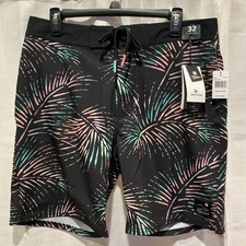 Rip Curl Men's Black and Multicolor Board Shorts