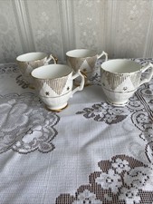 Dorchester Vintage China Coffee Cups - 4 -  Stars and Stripes