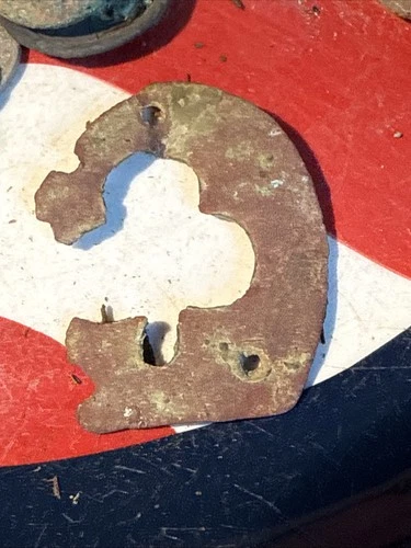 Dug Civil War 💥 🇺🇸 💣    Leaf Heel Plate Neat Relic PH LA