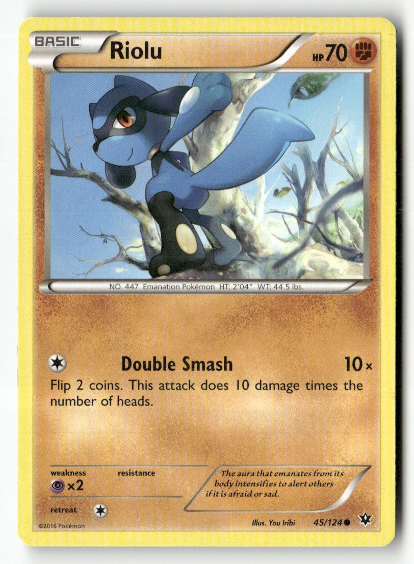 Riolu 45/124 Common Fates Collide Pokemon Near Mint
