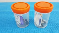 Specimen Containers 90 mL Sterile with Tamper-Evident Label  Orange Cap