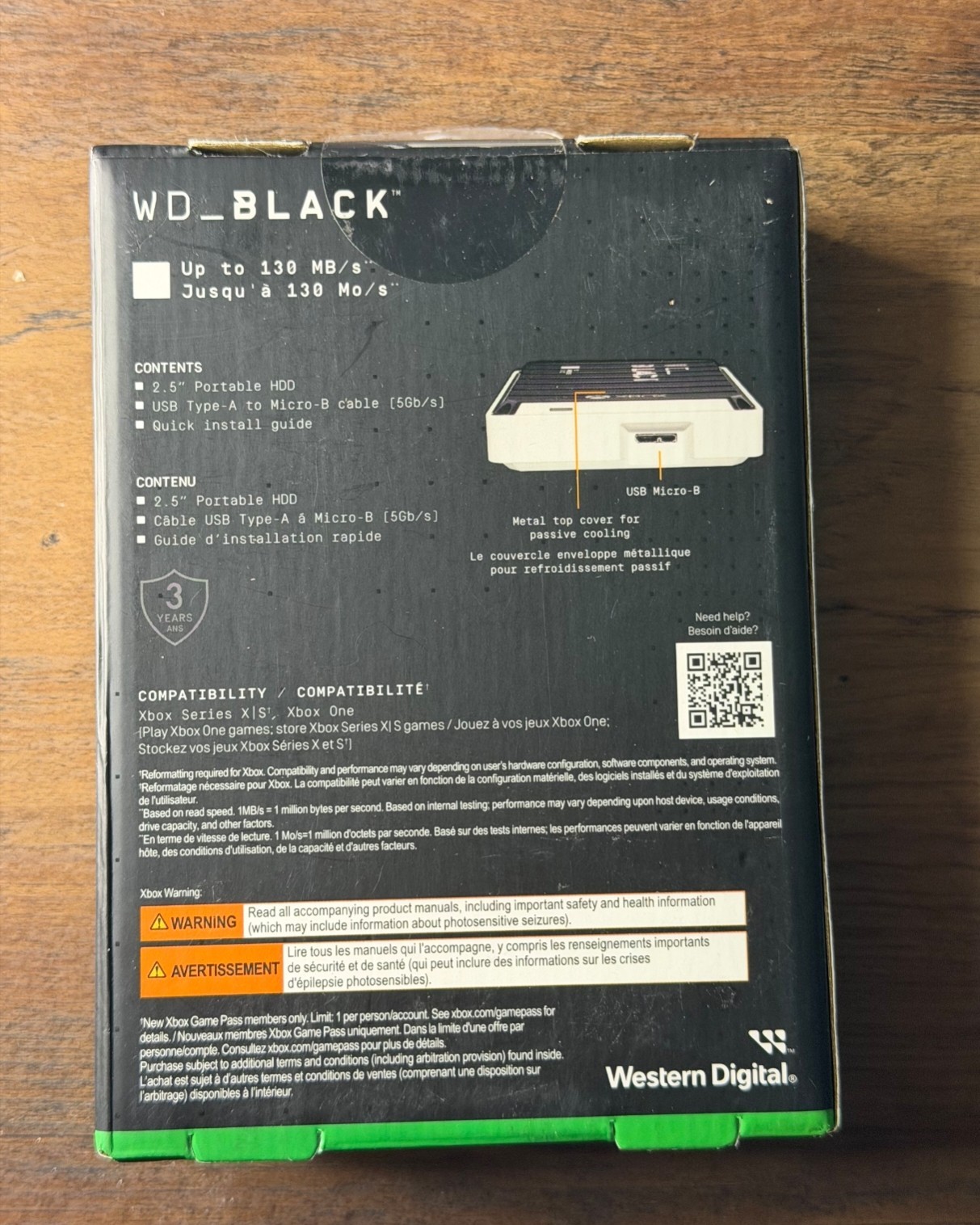 WD_BLACK 6TB P10 Game Drive for Xbox - HDD-WDBZRG0060BBK-WESN - NEW