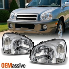 Fits 2003-2006 Santa Fe Replacement Headlights Lamps Leftright 03 04 05 06 Sets