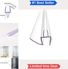 Frameless Glass Shower Door Sweep Bottom Seal 27.5 Inch 3/8 Glass Drip Rail